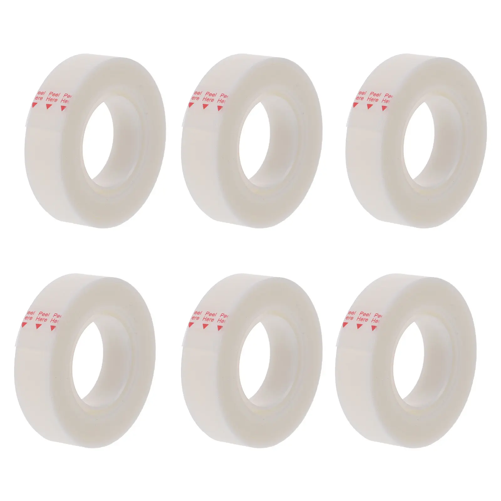 Frosted Transparent Correction Tape 6 Rolls Invisible Writing Tape Easy Peel No Residue Office School