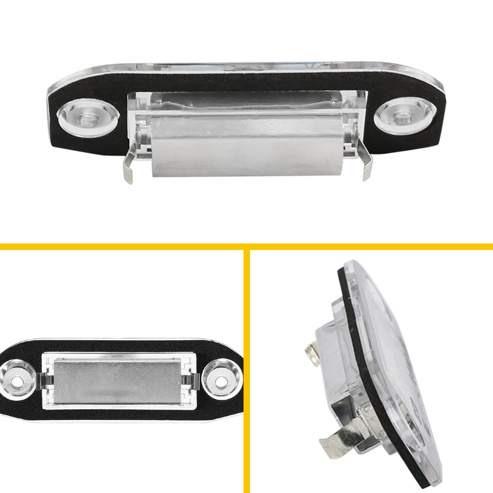 2Pcs set White LED Light Error Free Number License Plate Lights For Volvo XC60 XC70 II V50 V60 C30 C70 S80 S40 S60 XC90 Auto