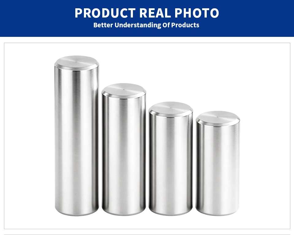 M1.5 M2 M2.5 M3 M4 M5 M6 M8 M10 M12 304 Edelstahl-Positionierstift, zylindrischer Ausrichtungs- und Befestigungsstift, entspricht GB/T 119.1 – Detail 6