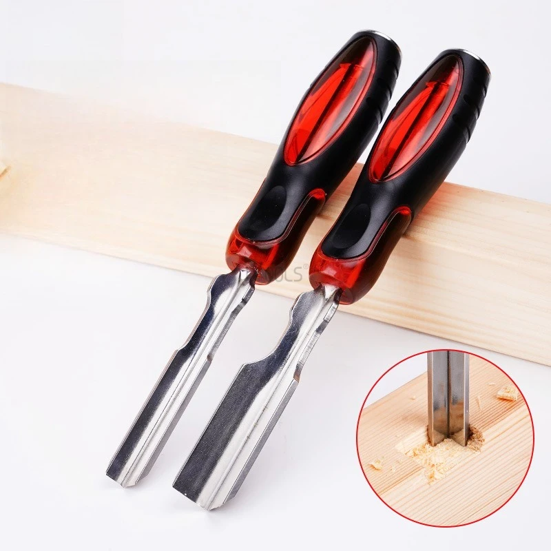 9mm/16mm Wood Slotting Chisel High Hardness Chrome Vanadium Steel Right Angle Chisel Labor Saving Home Furniture Installation