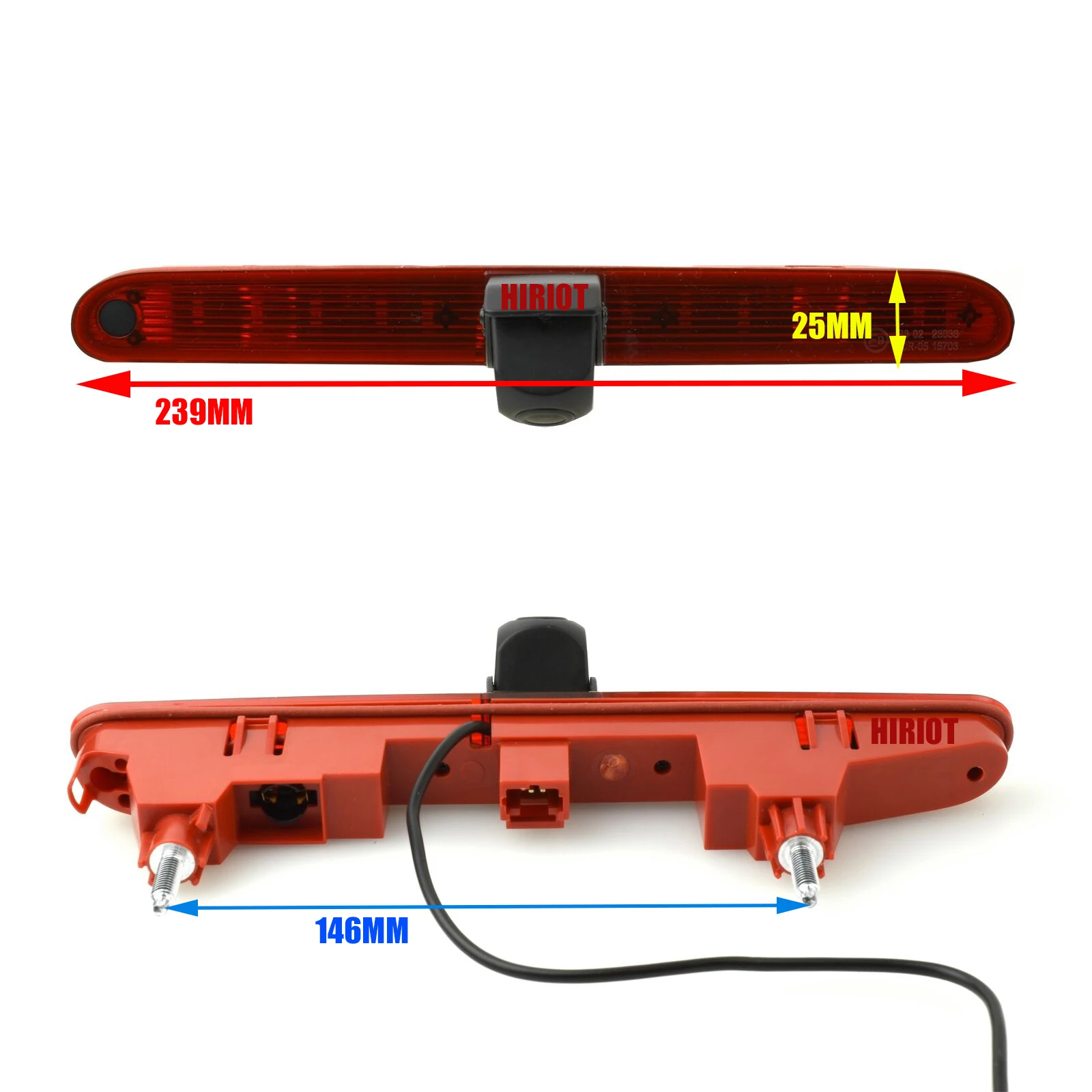 Brake Light Rear View Reverse Parking Camera For Citroen Berlingo Peugeot Partner II 2008-2016 Parking Camera Night Vision Water