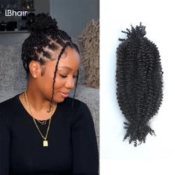 Twist Braiding Hair Pre-Separated Springy Afro Twist Hair Extension Kinky Afro Twist Crochet Hair Braids Natural Color 22 Inch