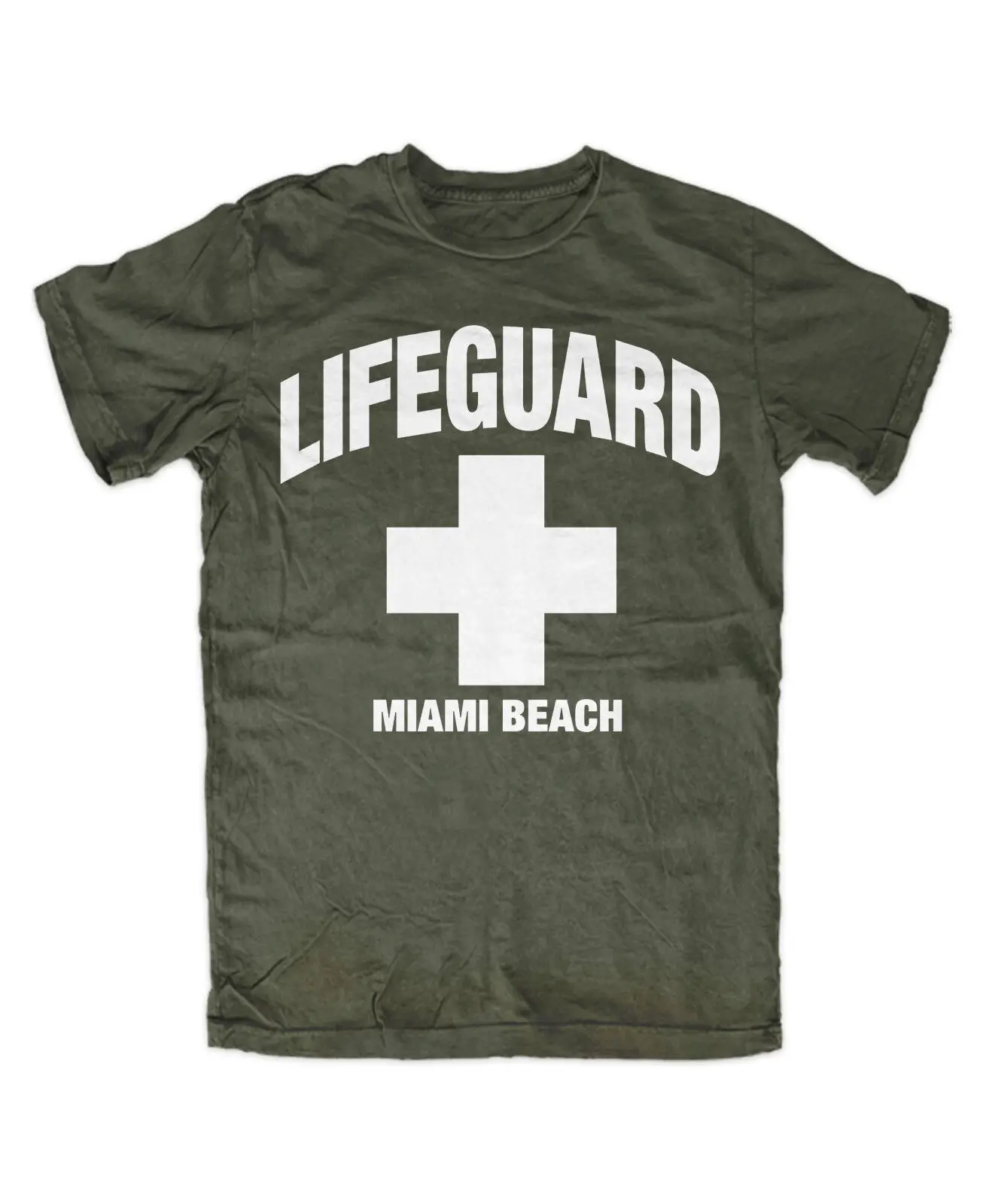 Lifeguard Miami Beach T-Shirt OLIV David Hasselhoff, cult, Miami, Florida, Baywatch