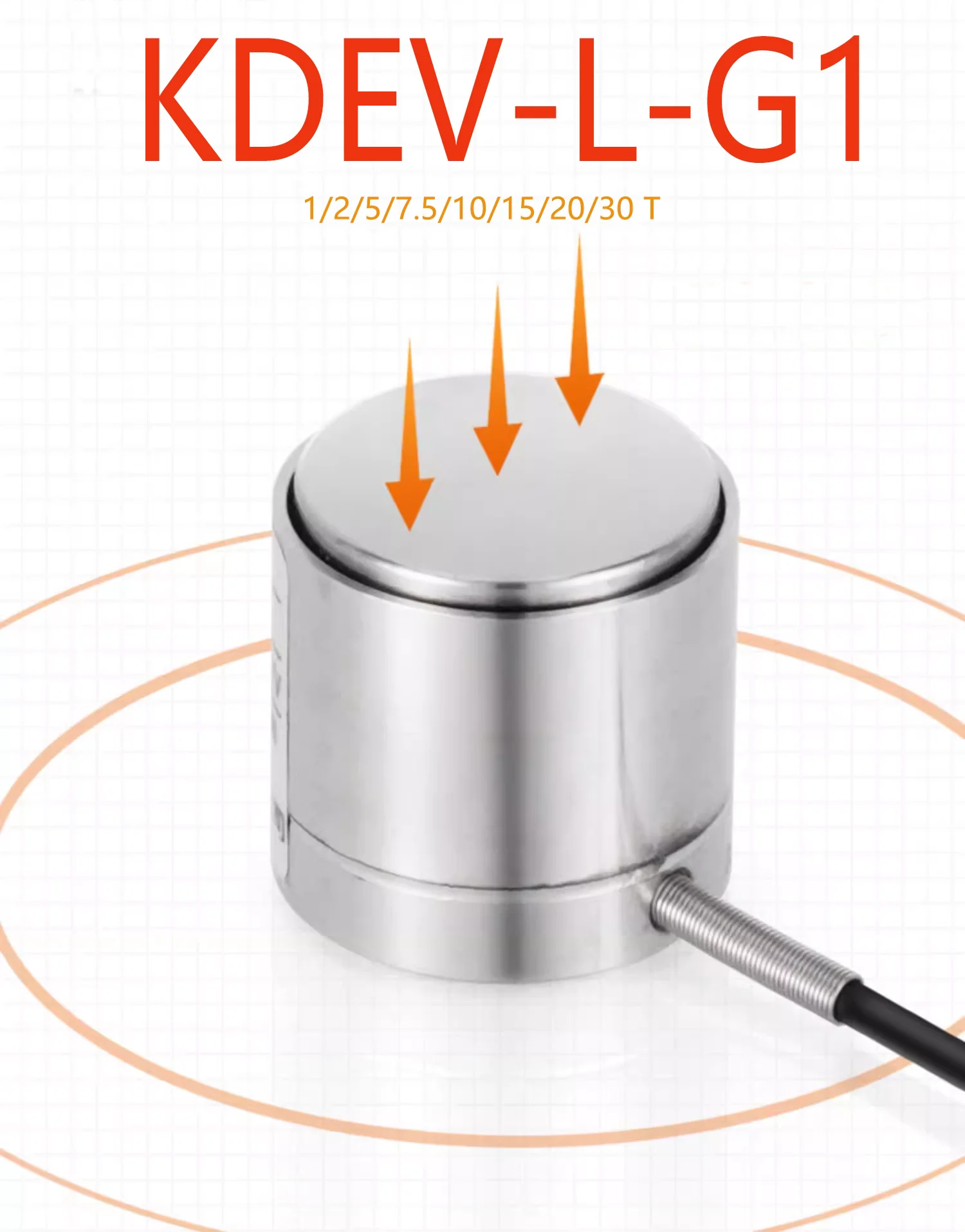 Small Weighing Sensor, Large Range Pressure Sensor, Small Volume 1/2/5/7.5/10/15/20/30 t Micro Measurement Sensor