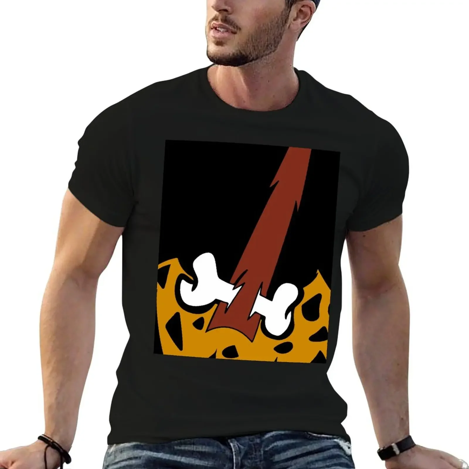 Bamm-Bamm Rubble costume T-Shirt sweat vintage anime shirt oversized t shirts for men