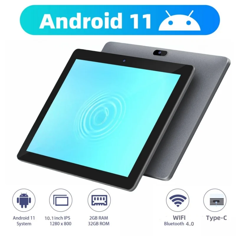 F-X10 10.1 Inch Android 11 Tablet PC Quad-Core 2GB RAM 32GB ROM WiFi IPS HD 1280 X 800 6000mAh Allwinner A133 Tablet
