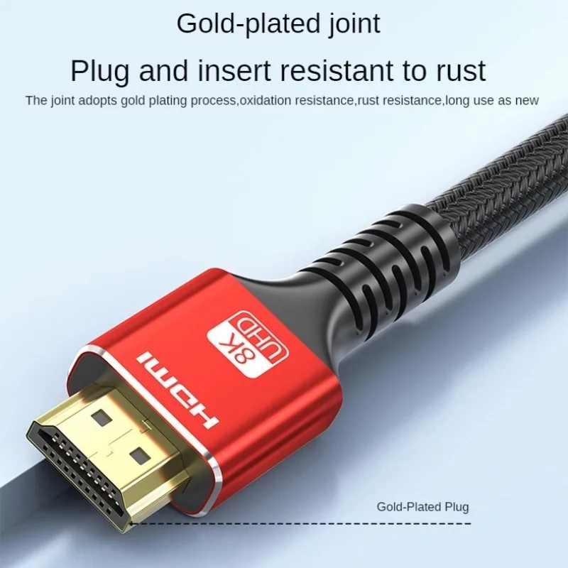 8K HDMI2.1 Kabel High Speed HDMI 8K Kabel 60HZ 2,1V 4K 144HZ 3D TV Computer Monitor Projektor PS Spielkonsole Audio und Video – Detail 9