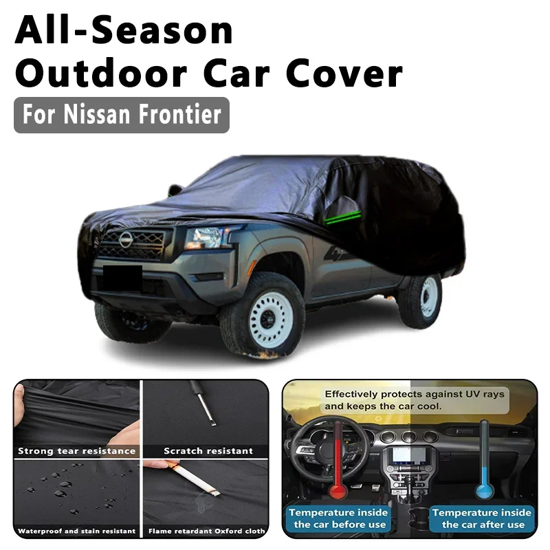 Car Cover for Nissan Frontier- Outdoor Full Protection, Waterproof Dustproof Heat-Resistant, All-Season Use Exterior Accessories