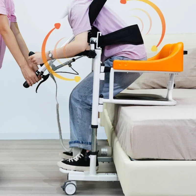 Electric lifting and shifting machine for paralyzed elderly bedridden care vehicle, multifunctional hemiplegic patient