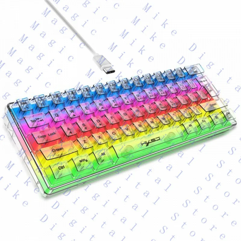 UU  HXSJ V700 Wired Gaming Keyboard,RGB Backlit Ultra-Compact Small Keyboard