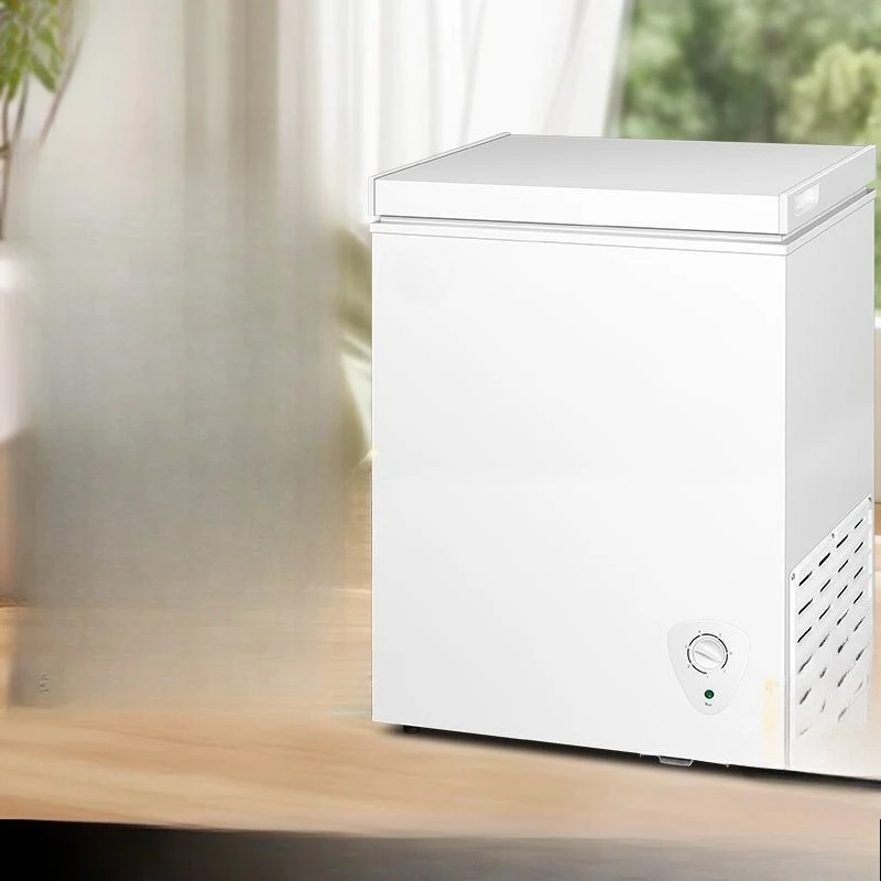 فريزر أفقي، تبريد بباب مزدوج، منزلي صغير، تجميد وتبريد ثنائي الغرض، درجة حرارة واحدة