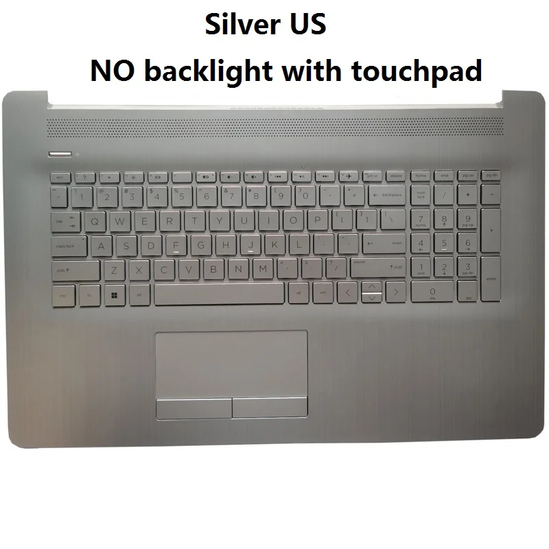 NEW For HP Pavilion 17-BY 17T-BY 17-CA 17Z-CA 17G-CR 17Q-CS TPN-I133 Russian/US/UK Keyboard Laptop Palmrest Upper Cover Case