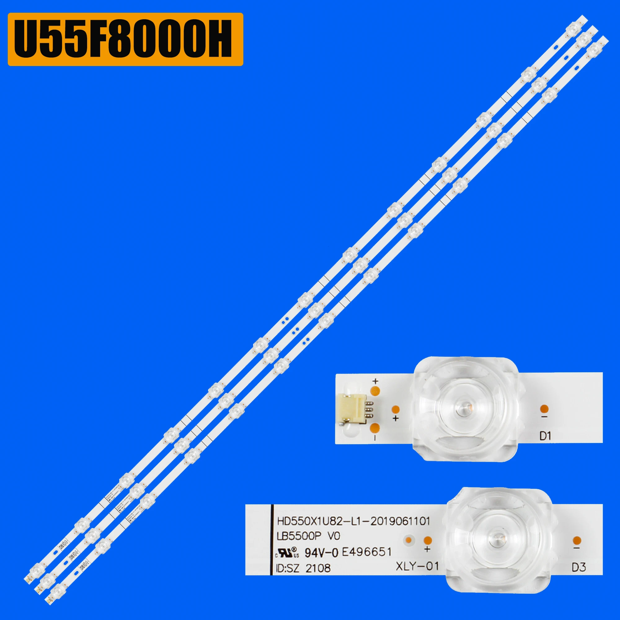 1/5/10 Kits LED Backlight strip for 55A7100F LB5500Q 55A6H 55GUS86 55U5069  55H6510G HD550X1U84-T0L1 + 2019122001 APT-HXLB19088