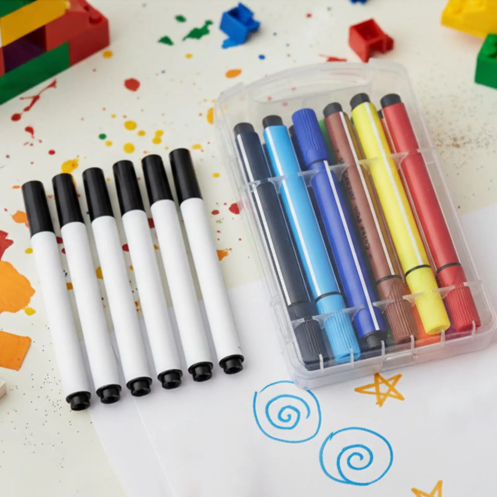 

Drawing Robot Marker Universal Colorful Complete Educational Markers Kid Painting colorful Pens for kids Assist imagination