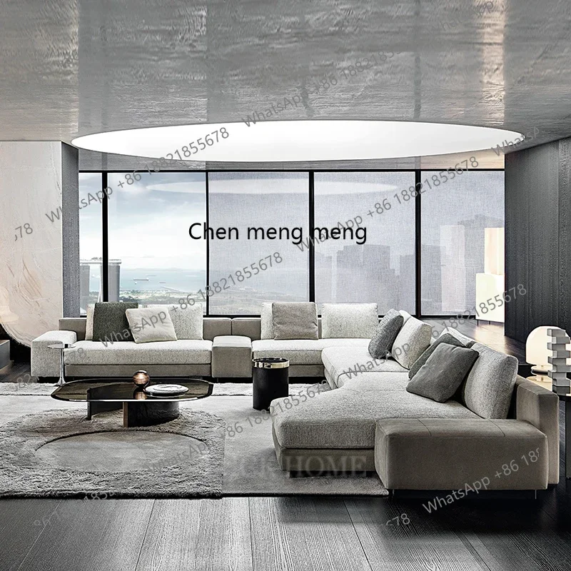 

Italian minimalist light luxury large apartment simple modern technology cloth designer high-end cornerJJ