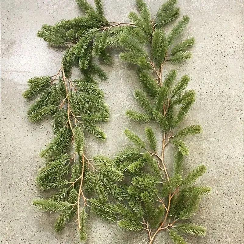 180cm Artificial Plants Pine Needle rattan Wedding Wreaths Home Outdoor Garden lawn Christmas Tree diy Decor Hotsale highquality