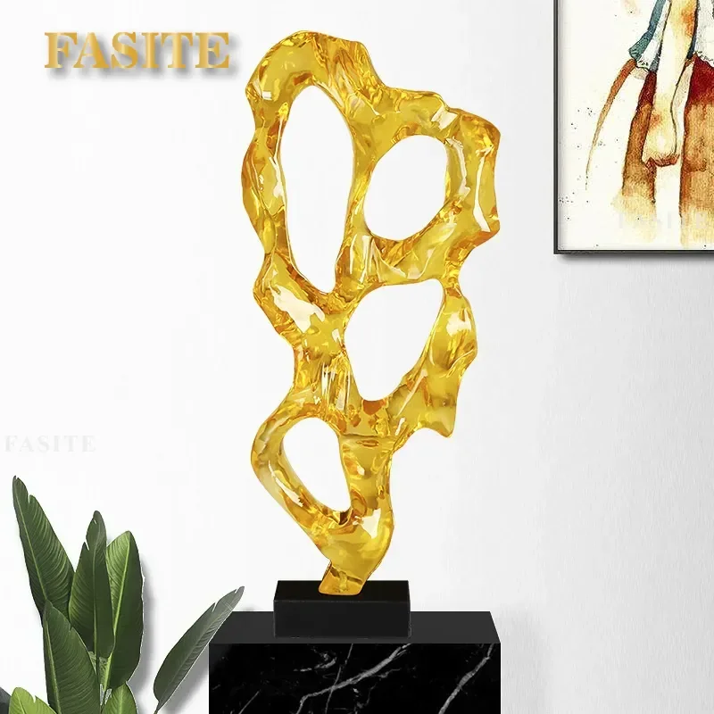 For Hotel Corridor Aisle Entrance Decoration Creative Modern Abstract Resin Art Sculpture Interior Home Decor