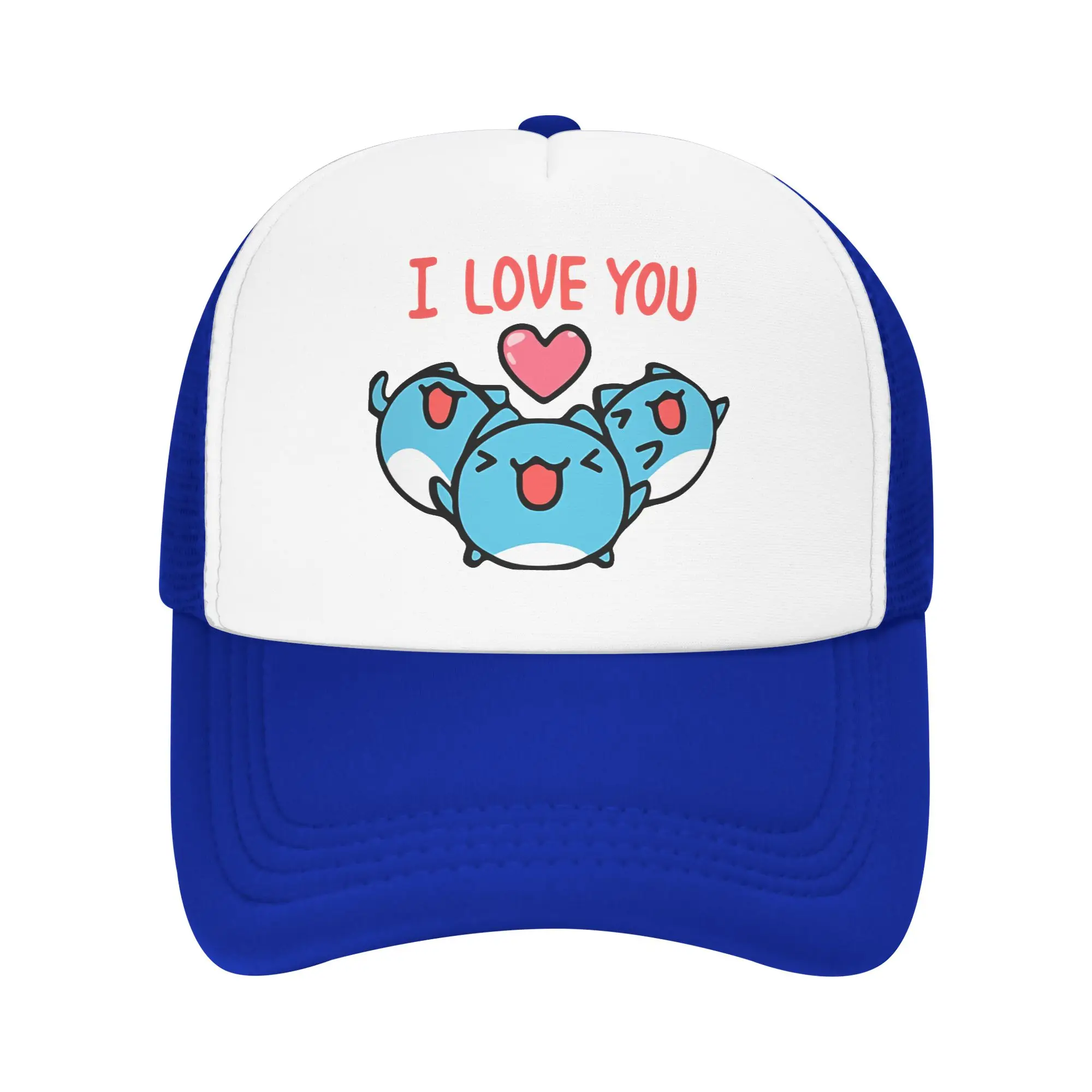 I Love You Cat  Bugcat Capoo Mesh Baseball Caps Outdoor Trucker Hat  Hat Breathable Polyester Sun Hats Summer Trucker Hats