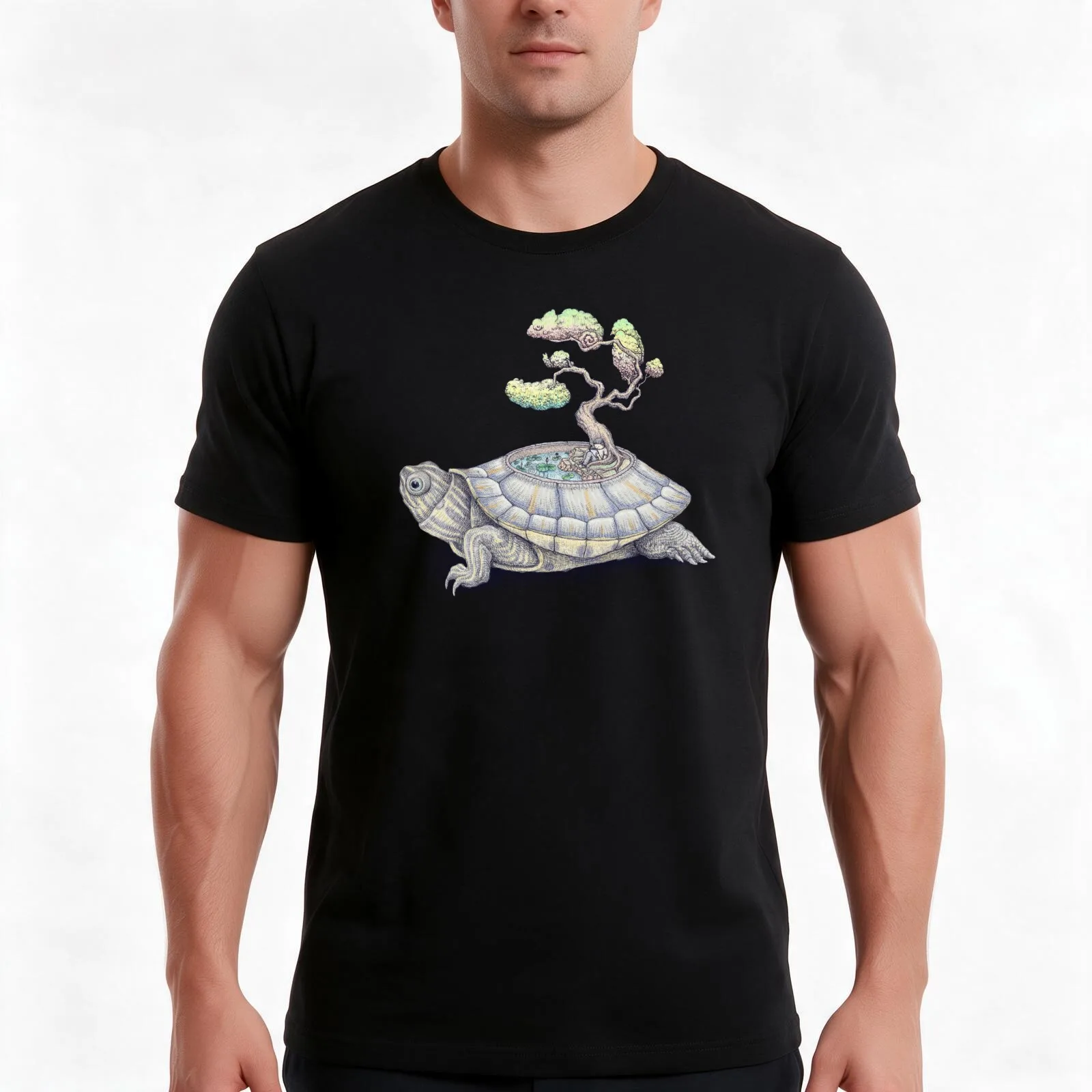 imagine time T-Shirt, Summer Casual Cotton Tee, Oversized Streetwear Tops, Vintage Graphic Print, Loose Fit Short Sleeve