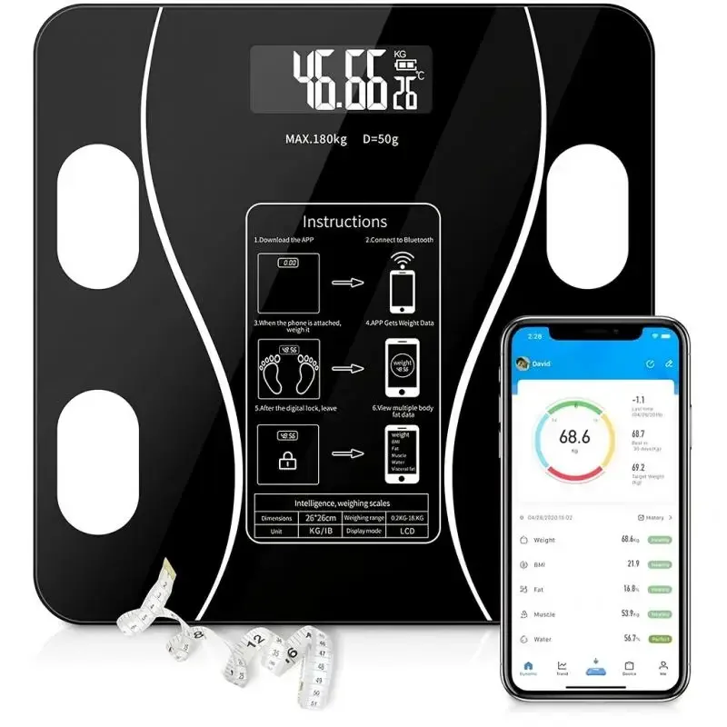 

Body Fat Scale Body Scales Smart Wireless Digital Bathroom Weight Scale Body Composition Analyzer Weighing Scale
