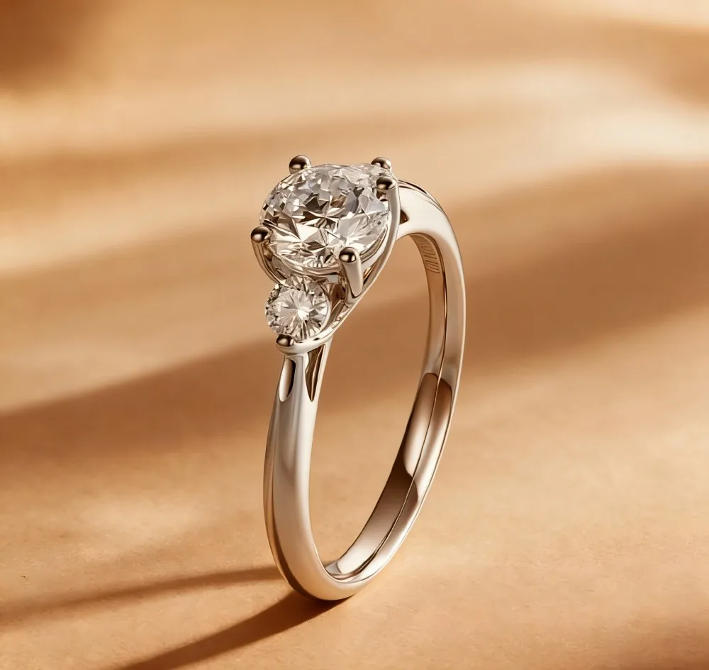 

Custom Lab Grown Diamond 9K 14K Gold 0.3ct to 3ct VVS Clarity D Color Anniversary Engagement Promise Wedding Ring for Women