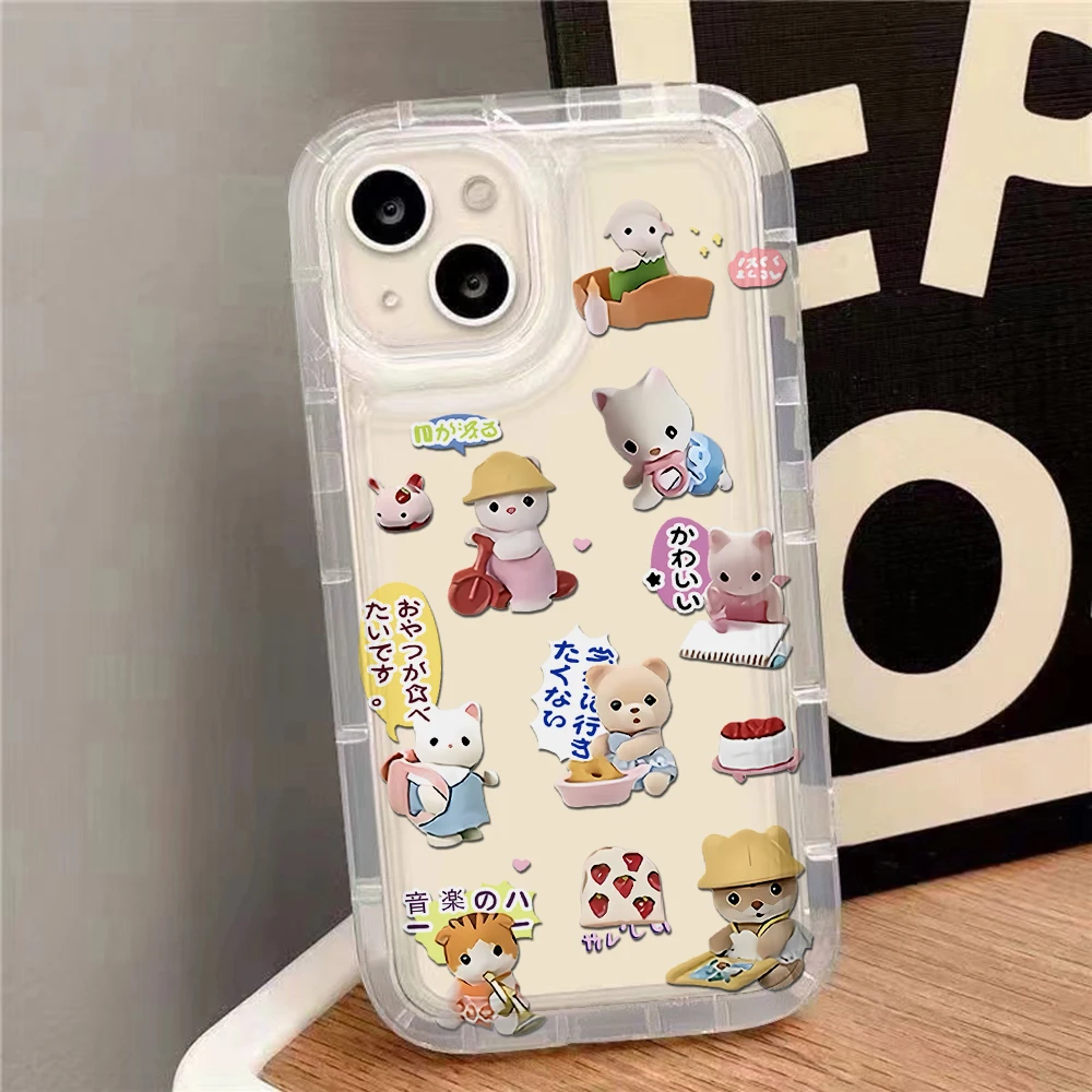 Clmj Vintage oso animales funda transparente de lujo para Samsung Galaxy S20 S20 S21 S21 S22 S23 S24 S25 Ultra Plus 5G Airbag a prueba de golpes