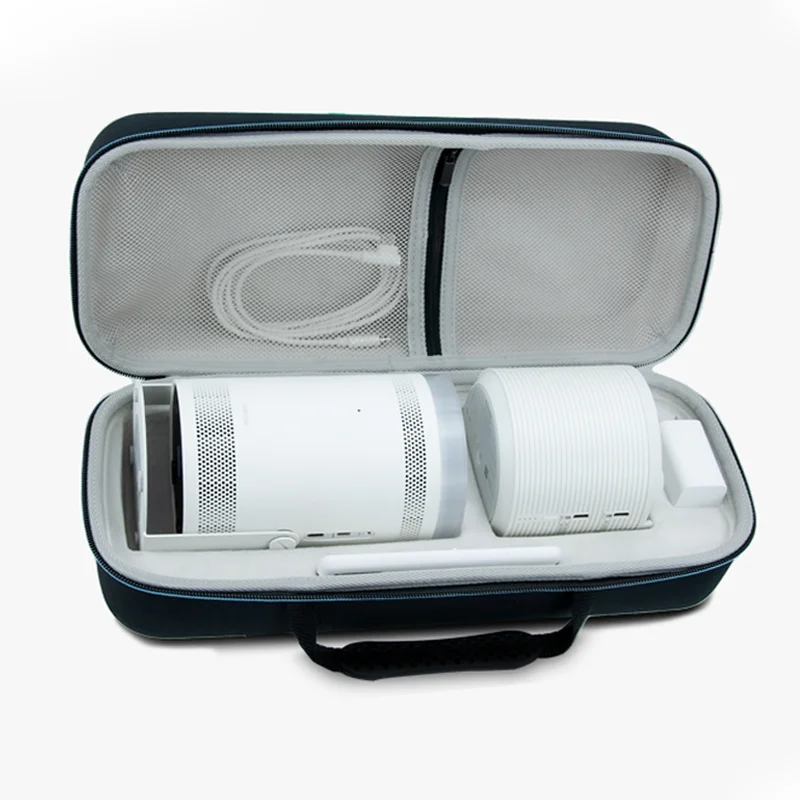 Hard EVA Storage Case para Samsung, Travel Carrying Box for Freestyle Projector, Zipper Bags, Projector Acessórios