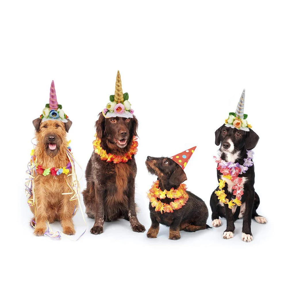 

Unicorn Hat for Small Dogs Cats Pet Party Hats Props Cosplay Cap Halloween Christmas Birthday Photo Shoot Soft Premium Material
