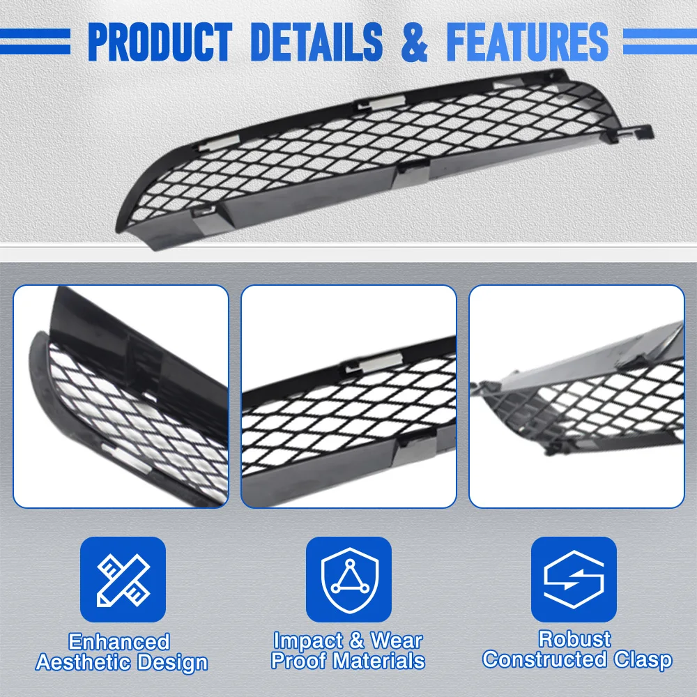 لسيارات BMW X5 E53 تجميل 2004 2005 2006 المصد الأمامي السفلي مصبغة مدخل الشواية استبدال 51117116397 51117116398