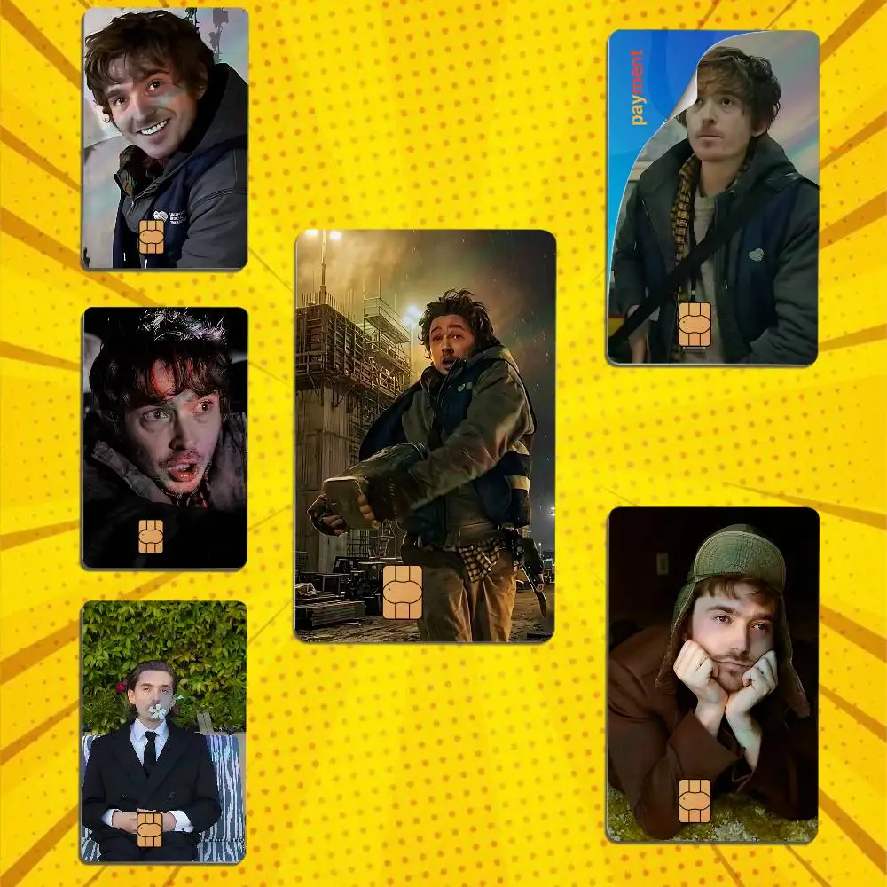 Austin Abrams bryan hodukavich Resident Evil Laser shimmer Name Card Sticker Decorate Bank Card Couple Student Study Supplies