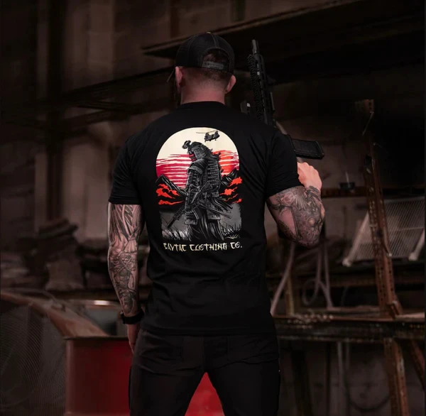 Camiseta informal Bushi Savage Tacticians Military Tactical Tough Guy, camiseta informal para hombres y mujeres, camiseta de marca de lujo