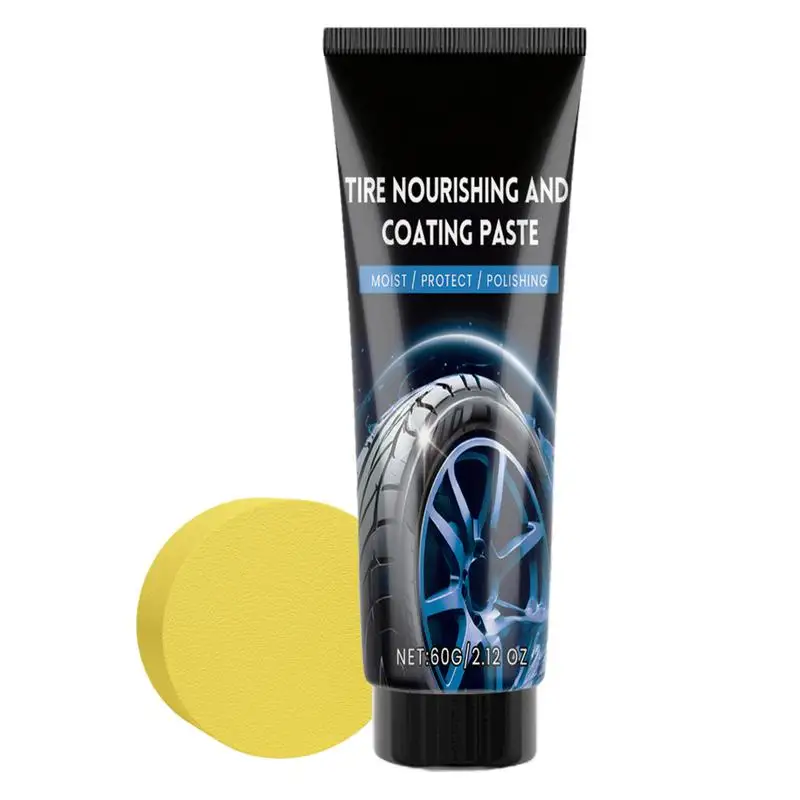 

Tyre Dressing Paste 60ml UV Protection Car Tire Dressing Coating Paste Tyre Stain Remover Automotive Maintenance Paste For