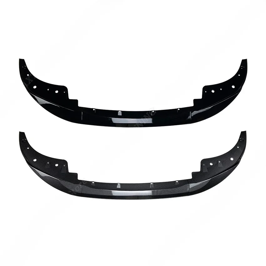 Car Front Bumper Lip Splitter Spoiler Body Aero Kit Accessories For BMW 4 Series G22 Coupe G23 Convertible M Pack 2020-2024