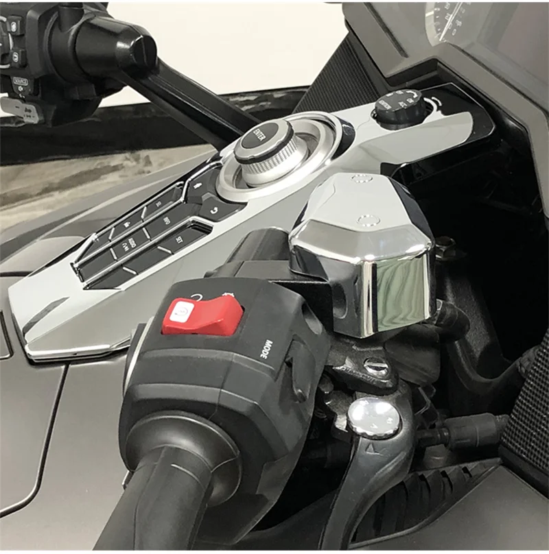 PANICAL Electroplating Brake Oil Cup Protective Cover for Honda Goldwing 1800 F6B 2018-2026 Decorative Pot Cover