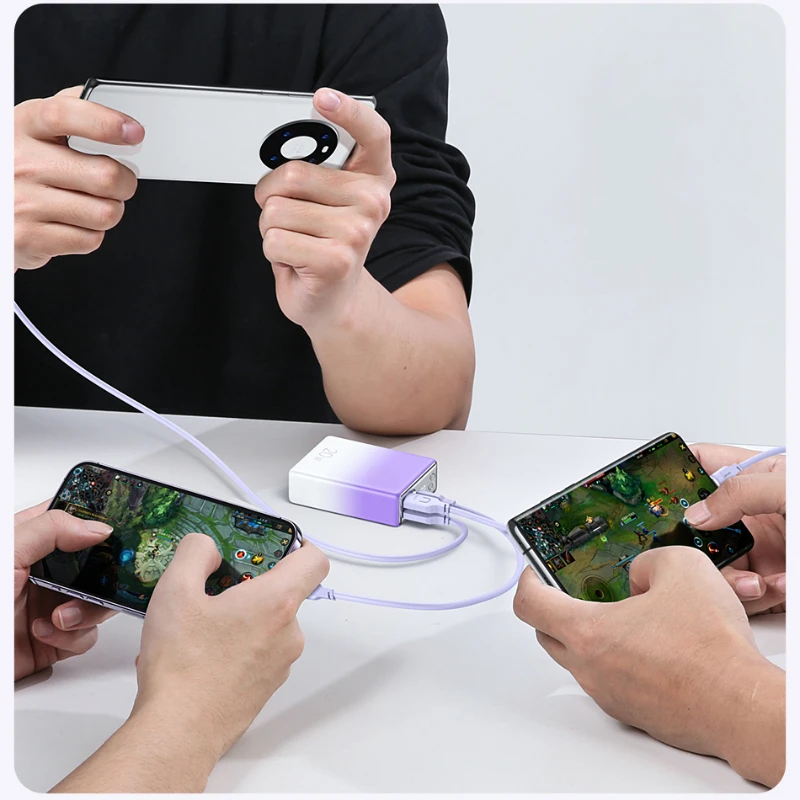 For IPhone Xiaomi  10000mAh Power Bank 20W PD Fast Charge Powerbank Digital Display Portable External Battery Charger