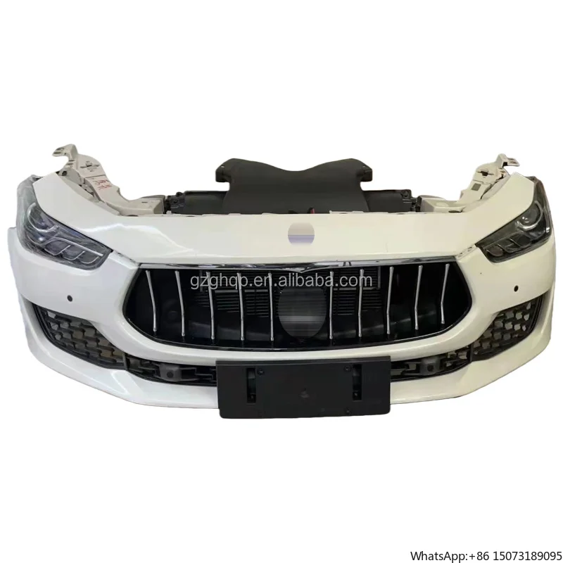 Original Car Bumper Assembly with Radiator Fan and Headlights, Compatible with   Front Grille and Body Kit.