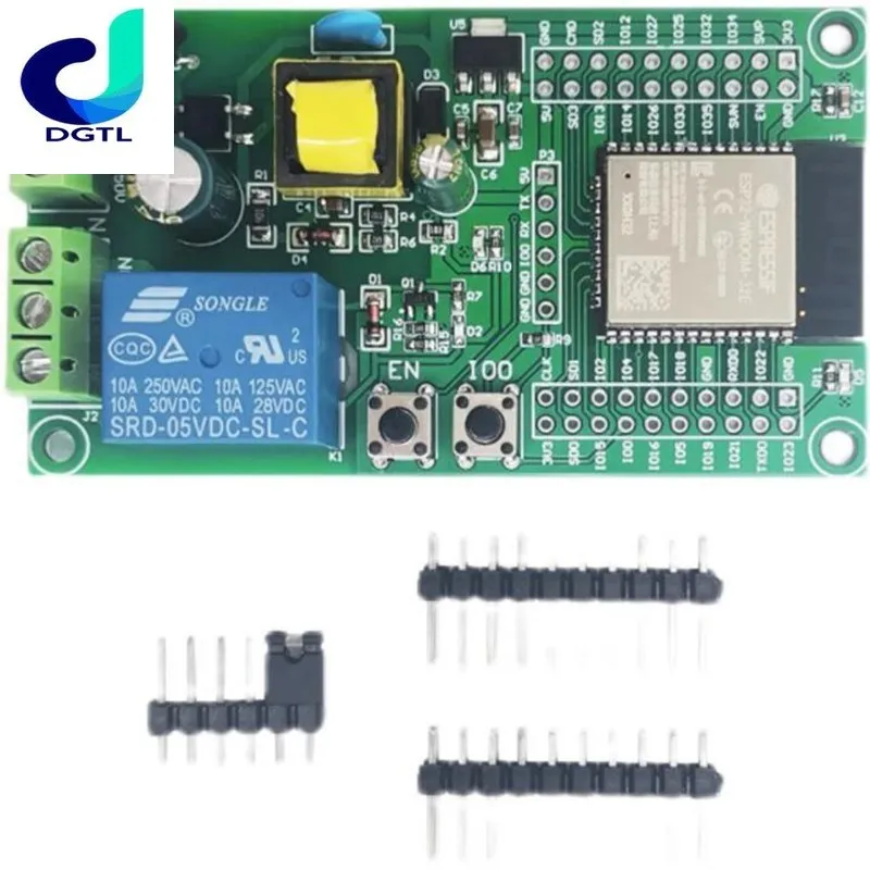 AC / DC Aangedreven Levering Wifi Bluetooth Ble Singl-Channel Relay Module ESP32-C3/ESP-C3-12F Ontwikkeling Board Voor Arduino