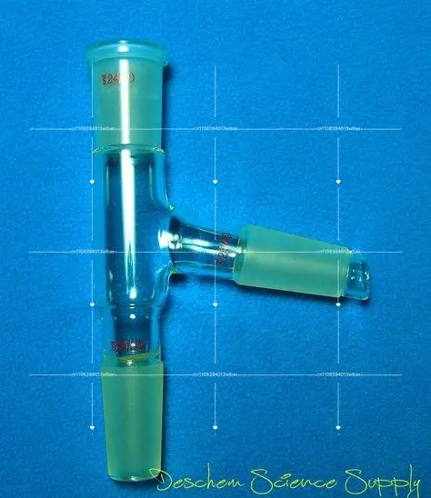 

75 Degree 24/40 Distillation Head, Distillation Connection Pipe, Standard 24/40 X 3 Perborate Material