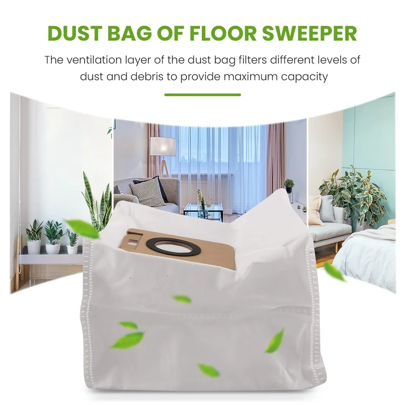 9M-10Pcs أكياس الغبار لملحقات قطع غيار المكنسة الكهربائية Dreame Bot Z10 Pro