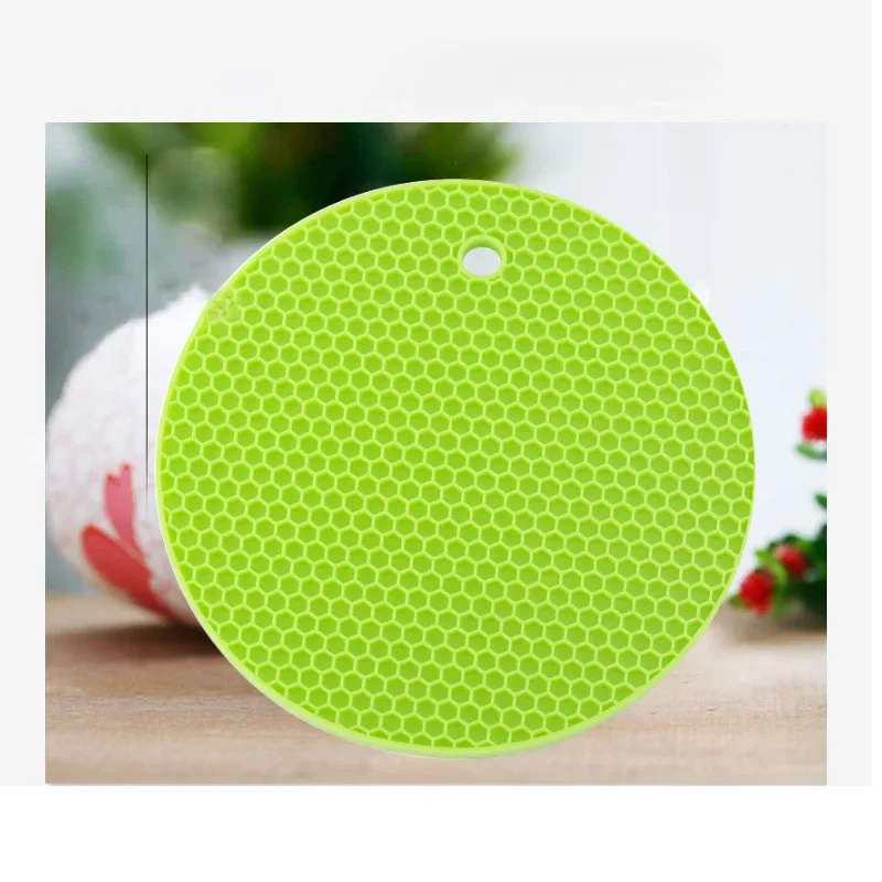 Silicone Heat Insulation Mat Honeycomb Mat Hot Proof Waterproof Pot Bowl Water Coasters Thickened Heat Resistance