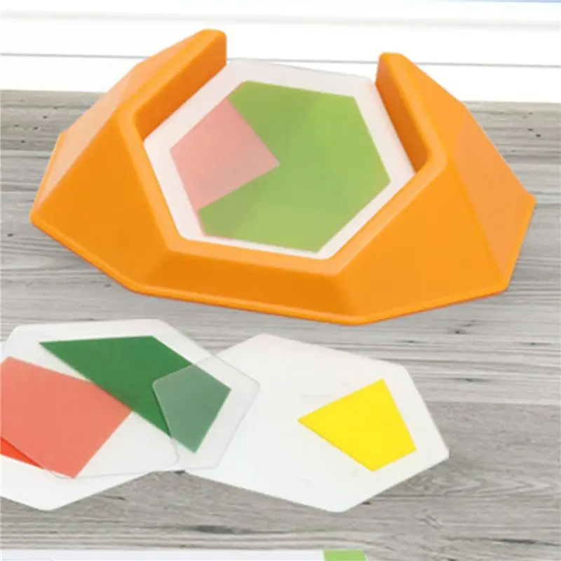 CYGJ-3X Preschool Color Code Games Logic Jigsaws For Kids Figure Cognition Spatial Thinking Educational (A)