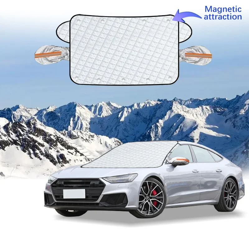 

Car Windshield Cover Magnet Winter Window Snow Shield Anti Frost Auto Front Window Snow Cover For Audi S7