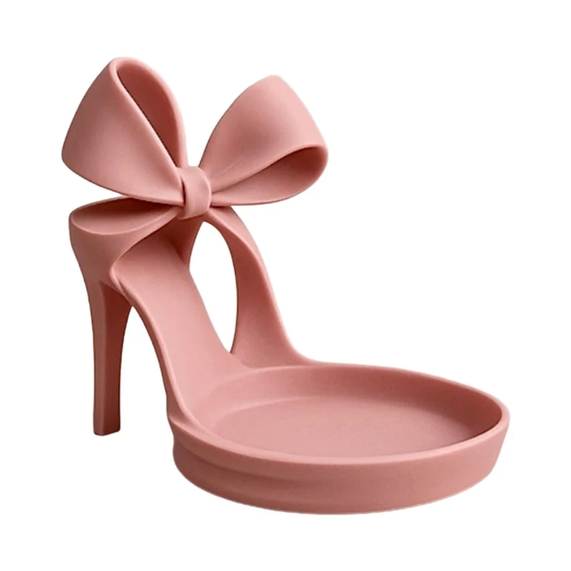 Elegant 3D Printed High Heel Shoe Jewelry Tray Organiser Home Decoration Display Stand for Earring Necklace Ring