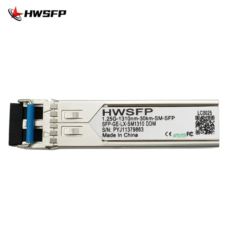 

Одномодовый двухволоконный оптический модуль HWSFP1.25G, 30 км, нм, Стандартный, Адаптированный к Huawei Three Ruijie, single