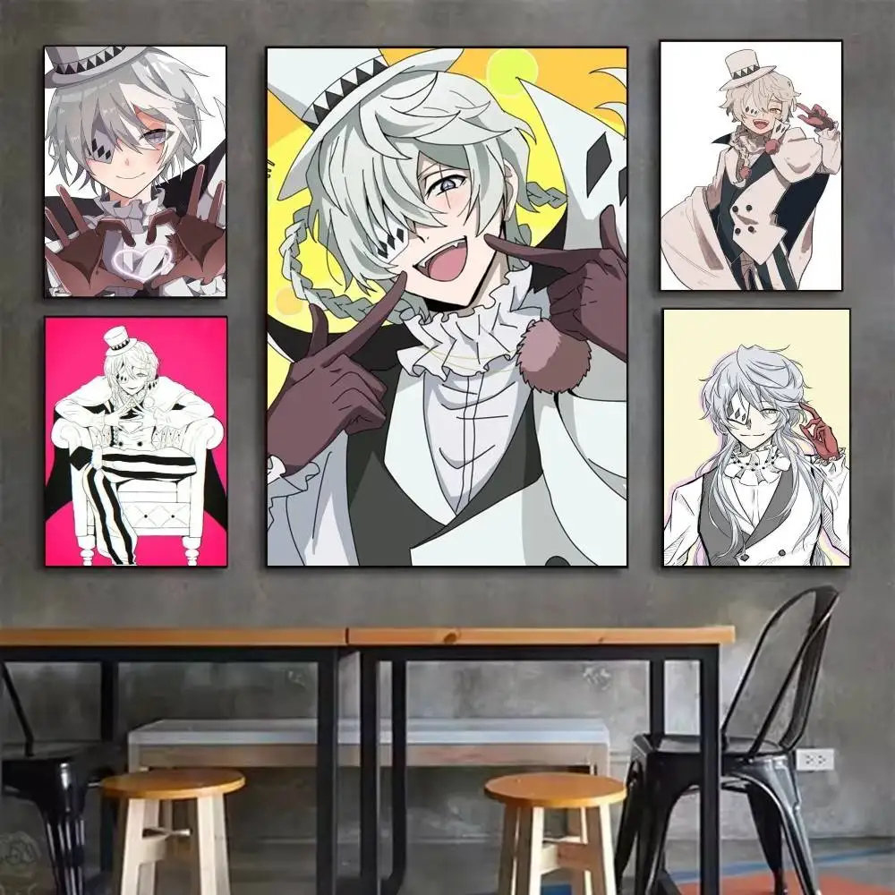 BSD Bungo Stray Dogs Nikolai Gogol Poster Waterproof HD Art Wall Decal Self-Adhesive Print