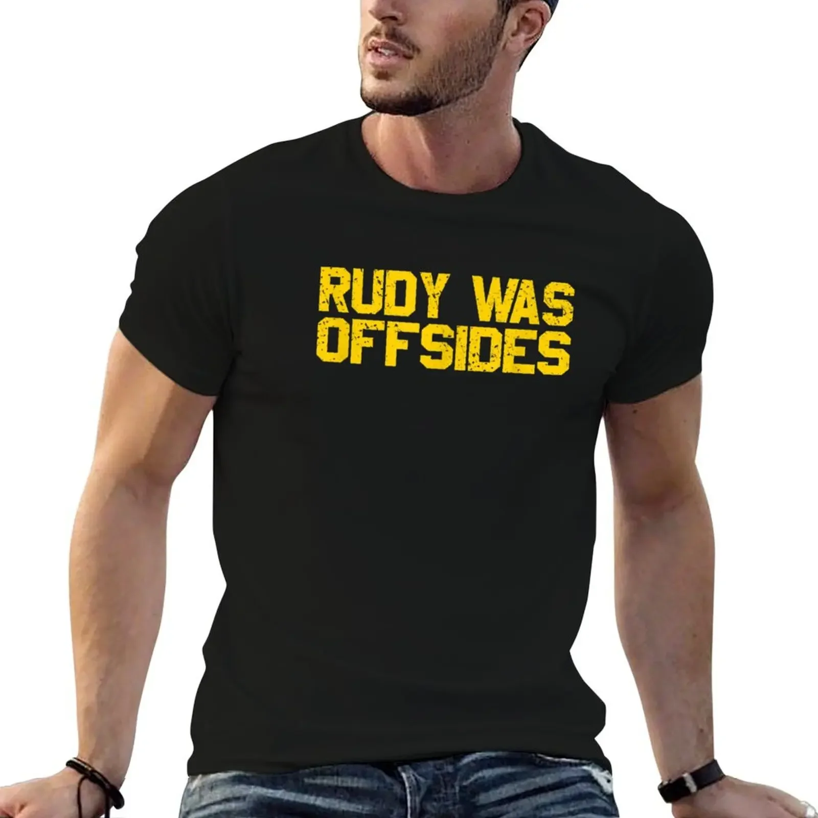 Rudy Was OffSides T-Shirt aesthetic clothes boys animal print sublime anime shirts men