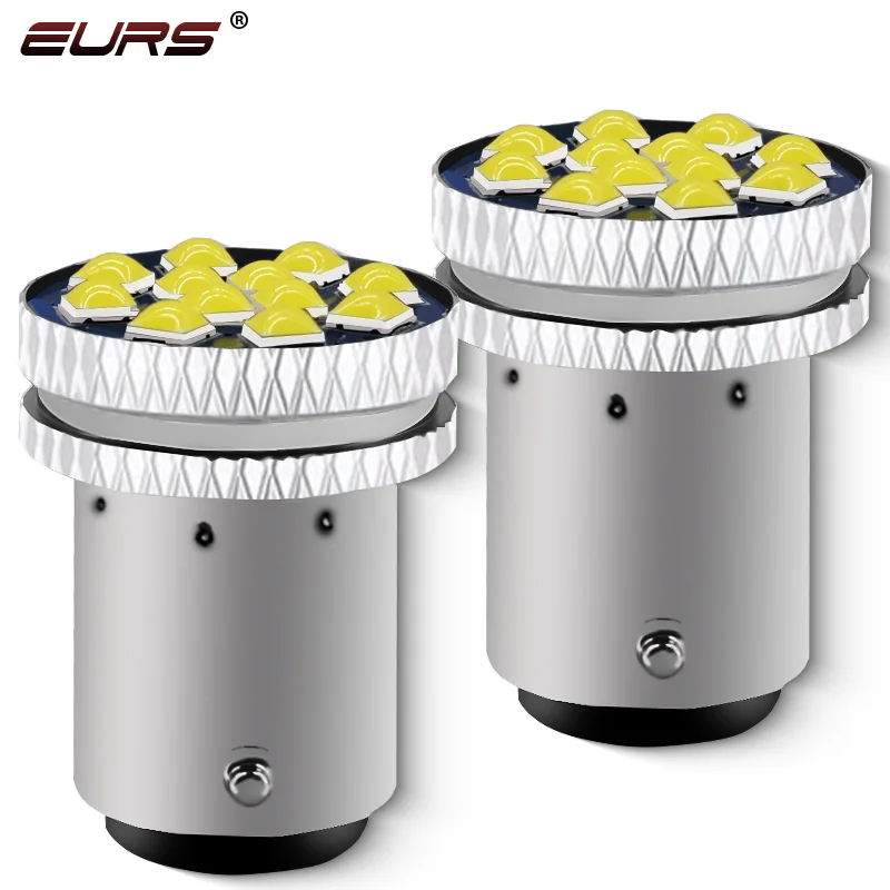 2pcs 1156 BA15S P21W BAU15S PY21W 1157 BAY15D S25 3030 12SMD Car LED Bulb Reverse Lamp Turn Signal Light Brake Light 12V 24V