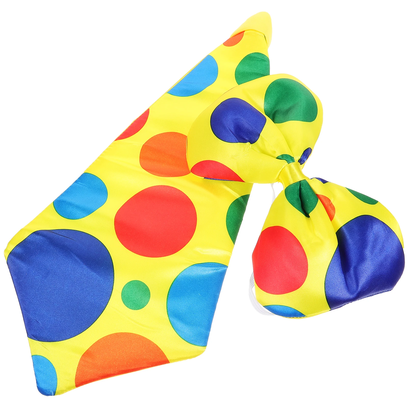 

2 Pcs Outfits Bow Tie Set Carnival Clown Costume Suit Headgear Costumes Halloween