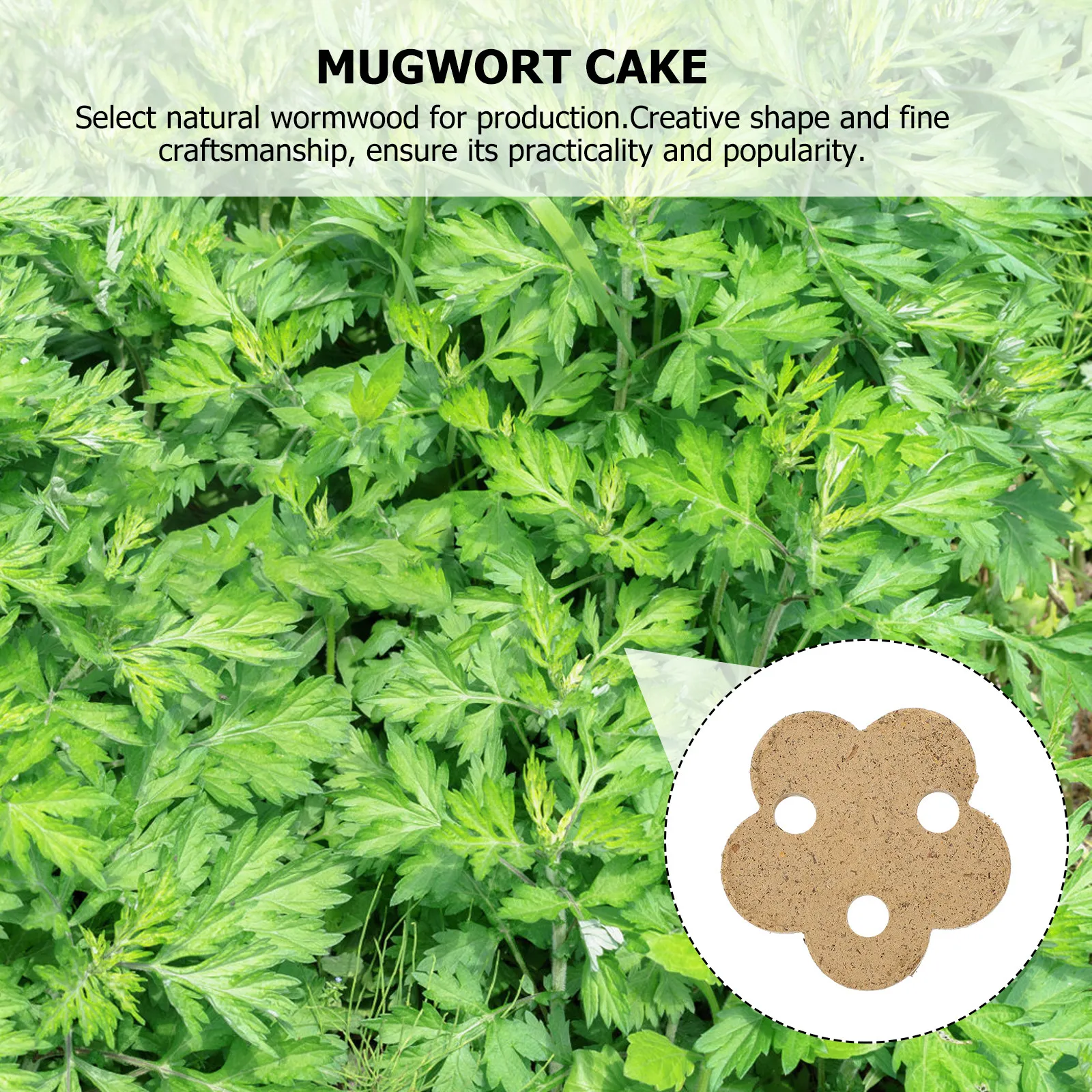 20 unidades de Pastelitos de Moxa con forma de flor de artemisia envejecida para alivio del dolor, terapia de moxibustión, herramienta de cuidado térmico para acupuntura china