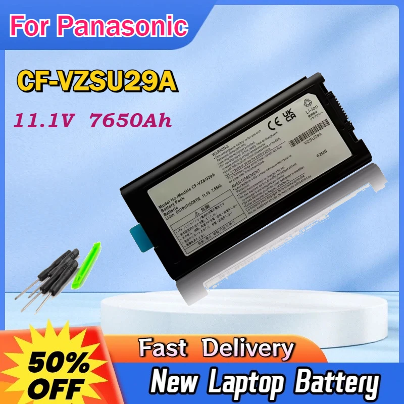 

Аккумулятор для ноутбука Panasonic CF-VZSU29A, 11.1V 7650Ah, совместим с моделями CF-29, CF-53, CF-52 Toughbook, CF-VZSU29, CF-VZSU29U, CF-VZSU29AU, CF-VZSU29AS